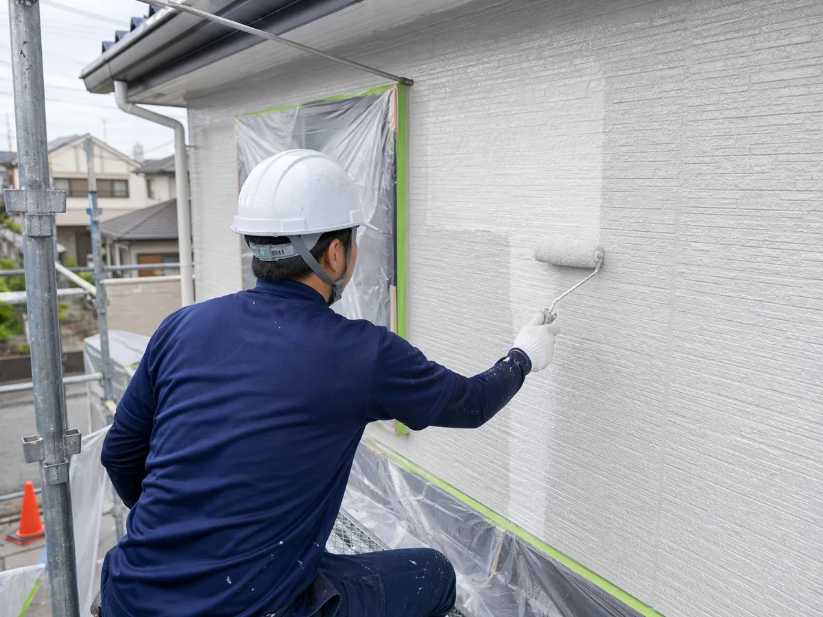 OKIZAKIの外壁塗装施工イメージ