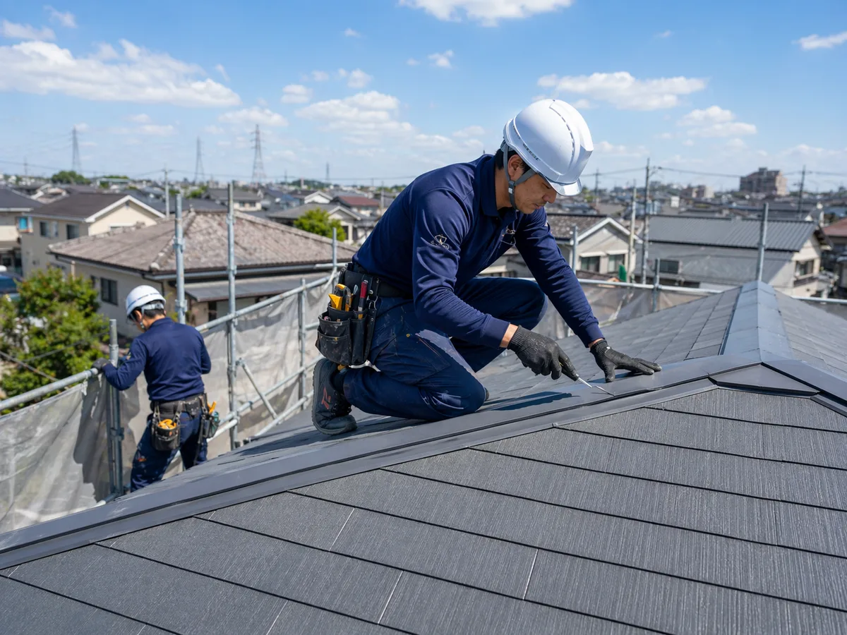 OKIZAKIの屋根工事施工イメージ